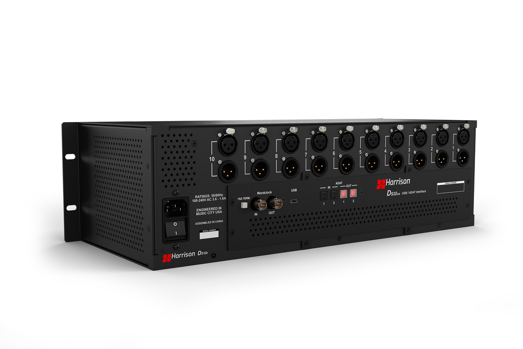 DR510 USB ADAT Interface in rack angle 