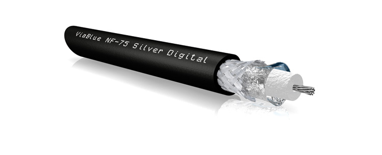 [VIA19006] NF-75 DIGITAL * T8 RCA / 100 cm / Black