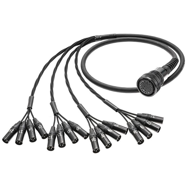 Fanout multipin to 16x XLR 1m,