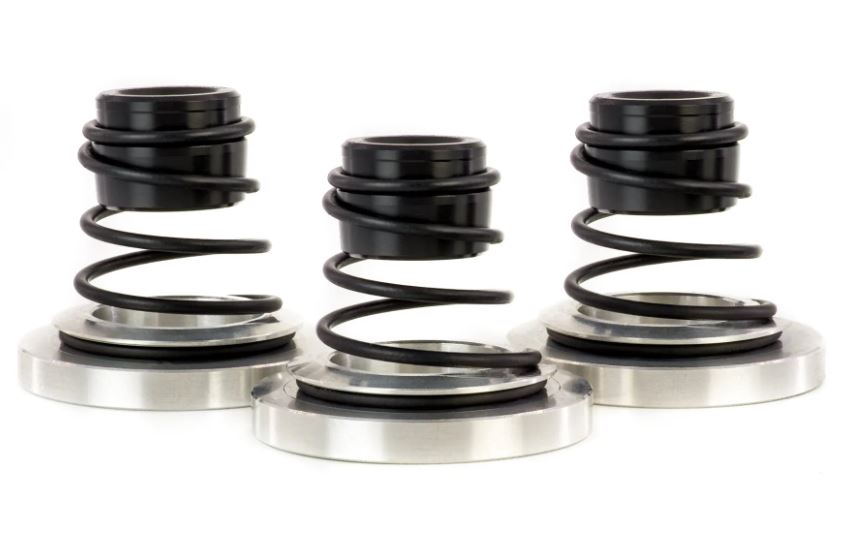 Rubber coated suspension springs