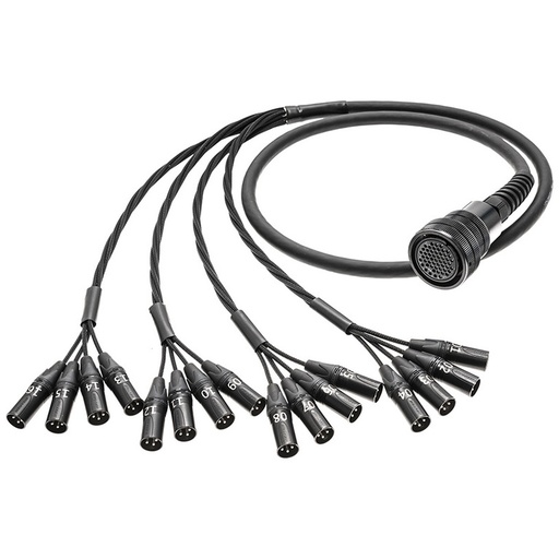 [Y.ZKL13240001016] Fanout multipin to 16x XLR 1m, 